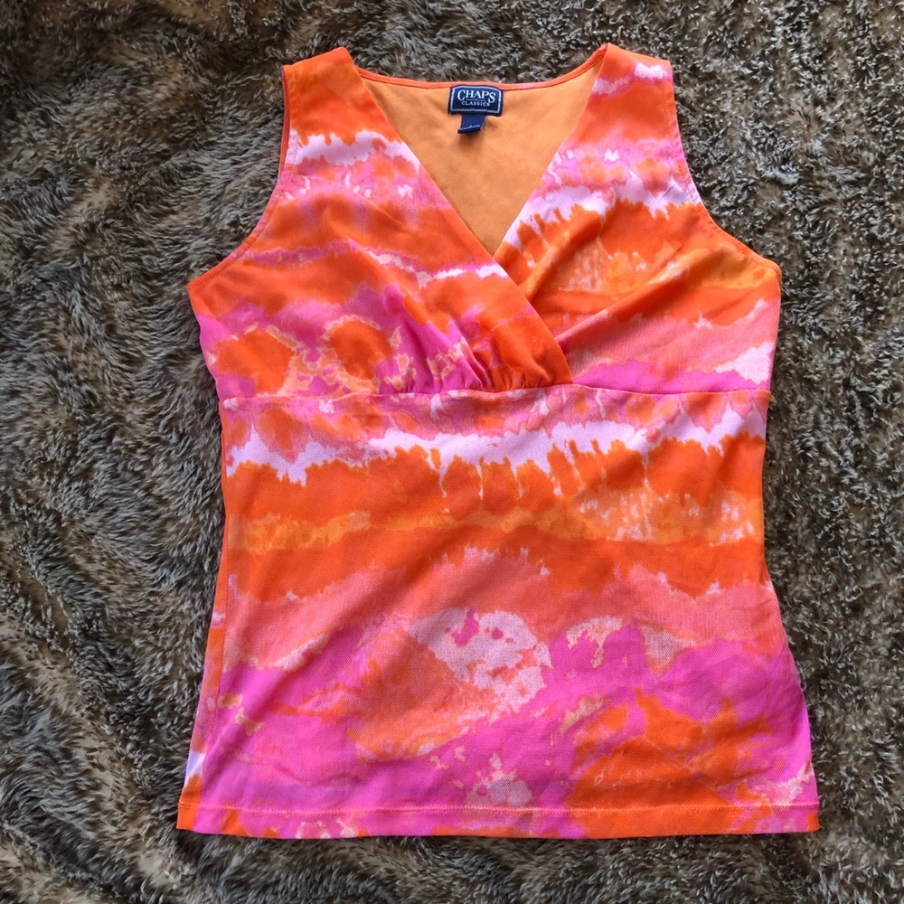 Bright Orange Pink Tank